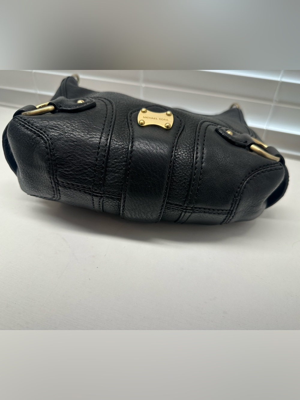Michael Kors Astor Pebbled Leather Hobo Shoulder Bag Y2K - Picture 7 of 12